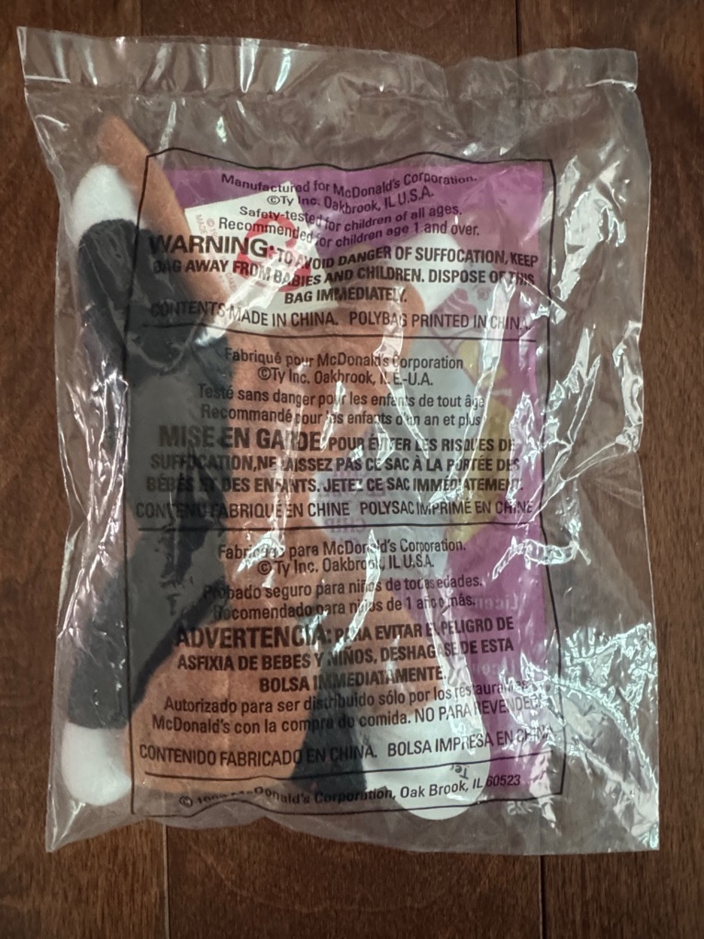 "Ty Teenie Beanie Baby" in original packaging. "Chip" the Cat. Rare